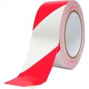 afzetband rood/wit 500m